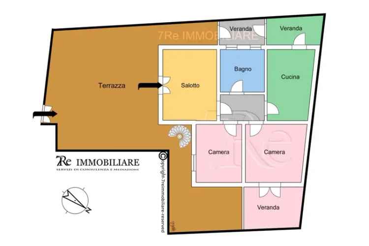 Trilocale via Francesco Baracca 130, Boccadifalco - Baida, Palermo