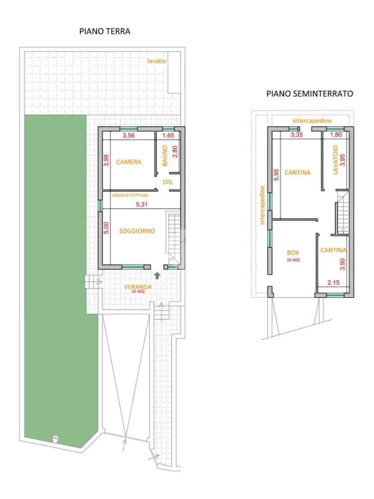 Porzione di quadrifamiliare in vendita