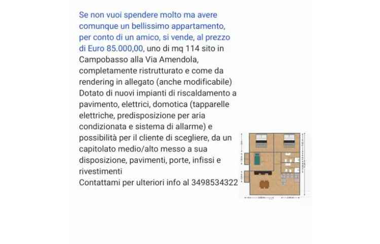 Appartamento in vendita a Campobasso, Via Eugenio Cirese 28