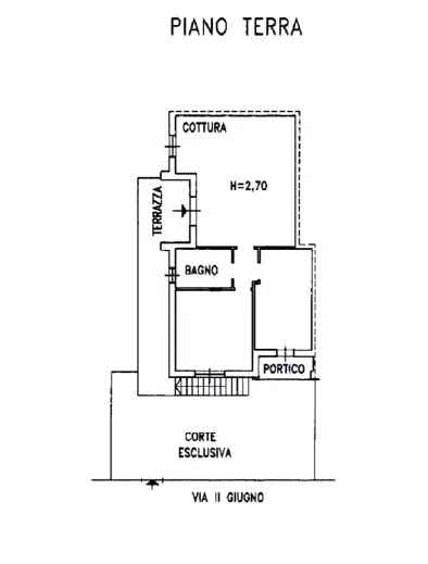 TRILOCALE CON GARAGE E GIARDINO