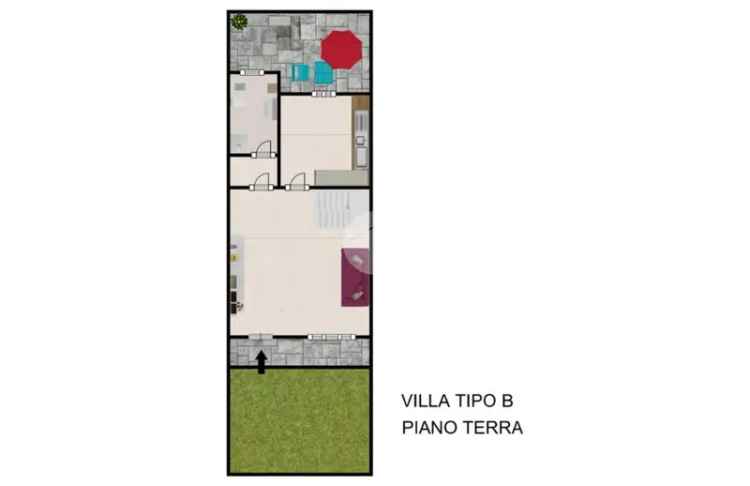 Villa a schiera centrale in vendita