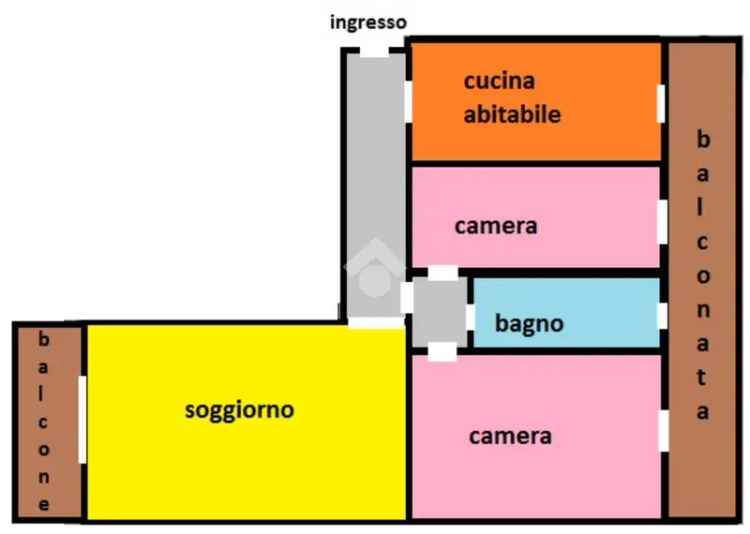 Trilocale in vendita