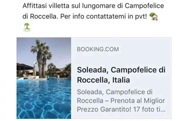 Affitto Villa Vacanze a Campofelice di Roccella