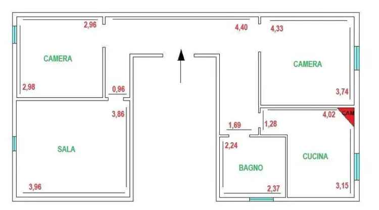 Trilocale via delle Margherite 157, Centro, Aprilia