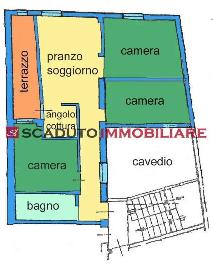 Trilocale piazza delle Biade 15, Centro Storico, Vicenza