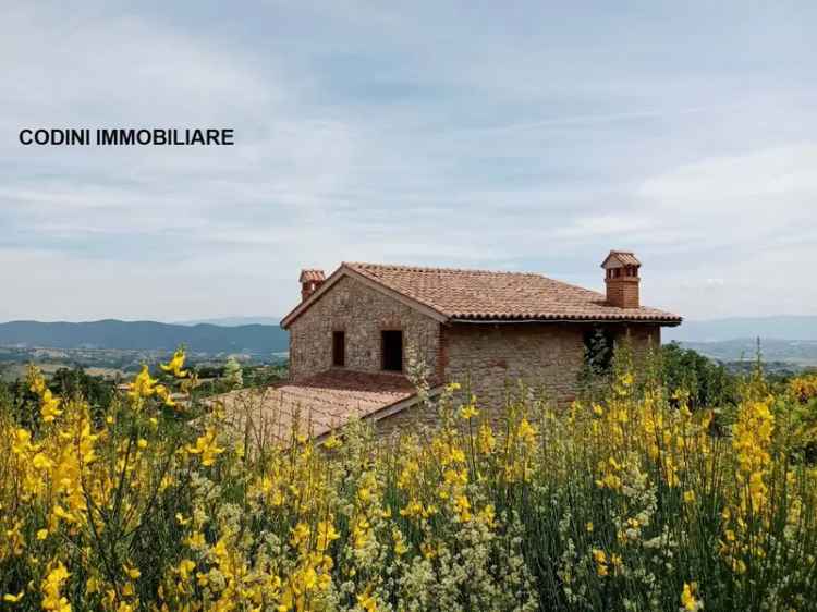 Casale in Pietra con Vista Panoramica - Gualdo Cattaneo