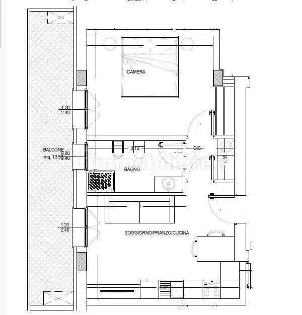 Bilocale via Marecchiese 149, Via Dario Campana, Rimini