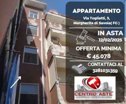 Appartamento all'asta via Palmiro Togliatti, 5, 76016 Margherita di Savoia Italia, Margherita di Savoia