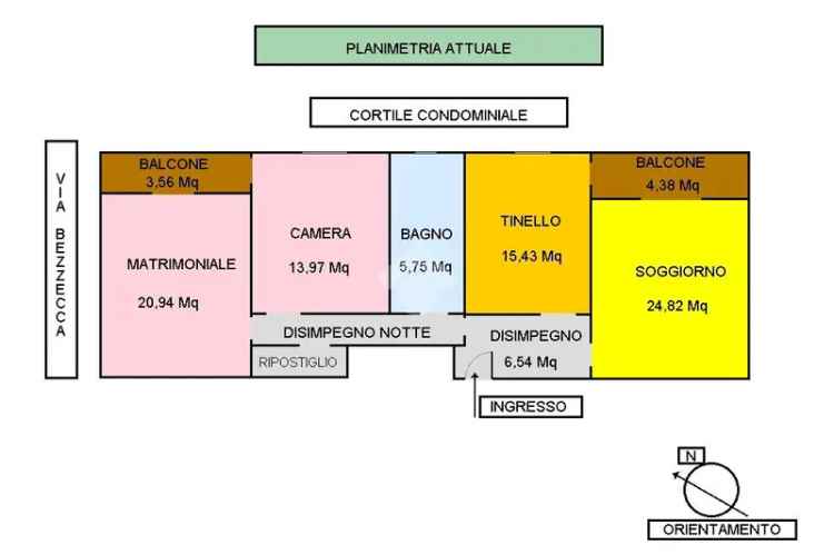 Trilocale in vendita