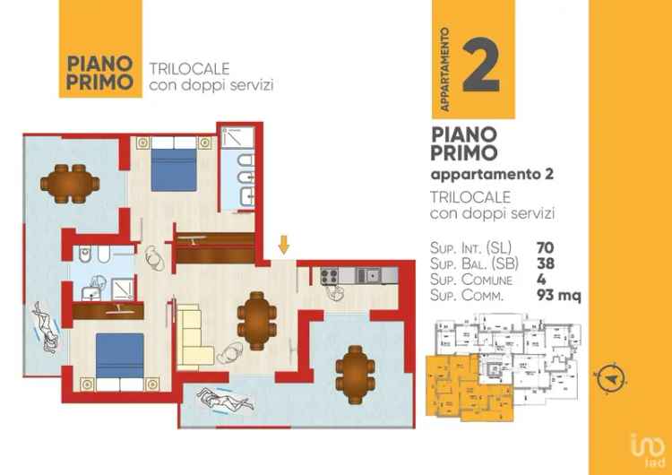 Vendita appartamento 6 locali di 93 m² a Alba Adriatica (64011) - 52036 - iad