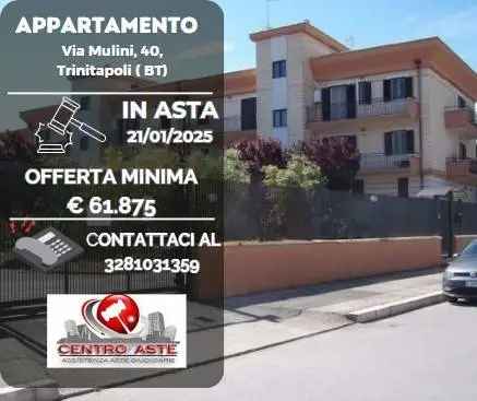 Appartamento all'asta via Mulini, 40, 76015 Trinitapoli Italia, Trinitapoli