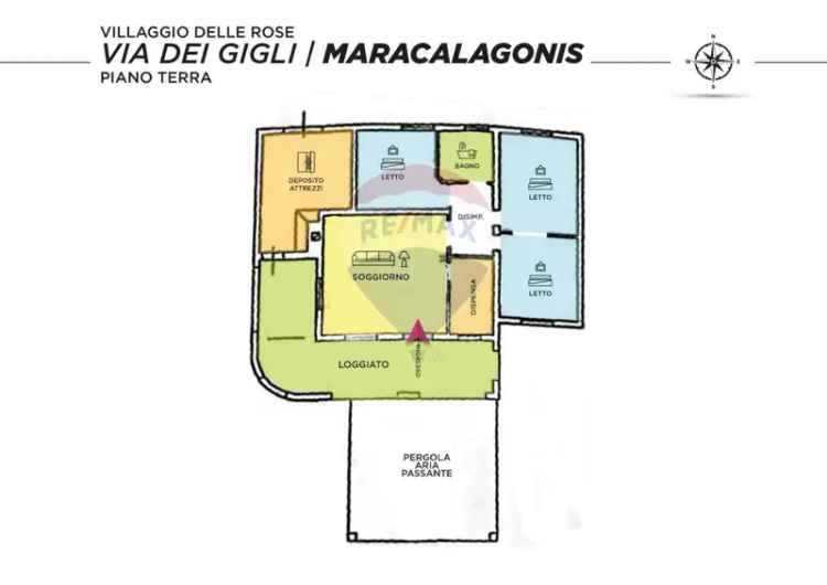 Villa unifamiliare villaggio delle rose, Villaggio Dei Gigli, Maracalagonis