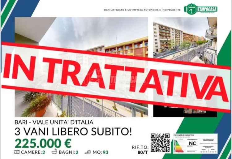 Trilocale viale Unità D'Italia, San Pasquale, Bari