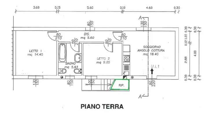 Trilocale in vendita