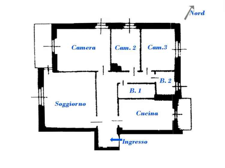 Quadrilocale in vendita in Via Degli Olmi 9, Magenta -  n° 472931