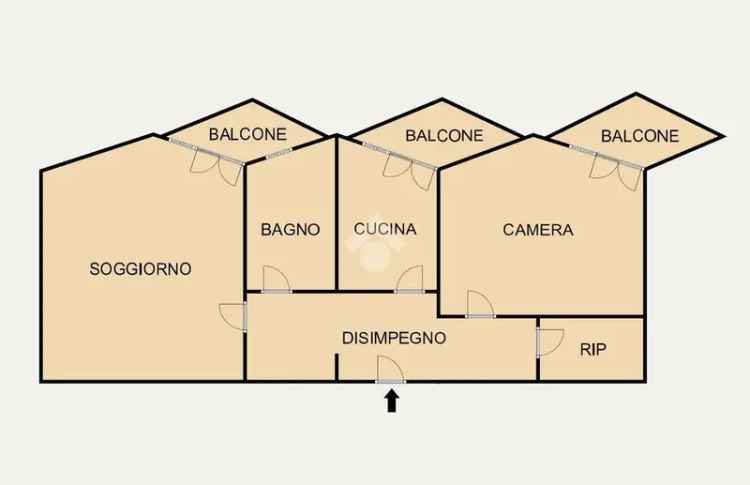 Trilocale via San Giorgio 5, Centro, Albisola Superiore