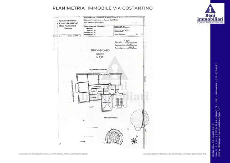 Appartamento via Domenico Costantino 36, Notarbartolo - Sciuti, Palermo