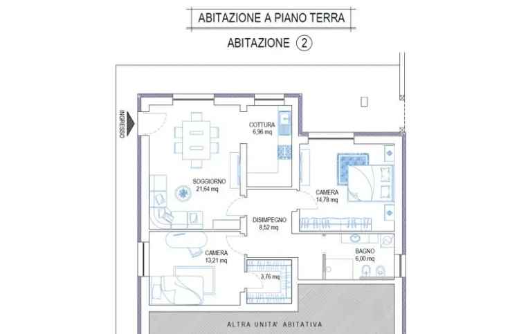 Trilocale in vendita a Osio Sopra, Via Leonardo Da Vinci 3