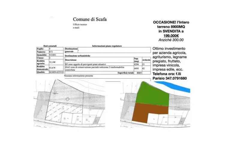 Terreno Edificabile Residenziale in vendita a Scafa, Via della Rinascita 16