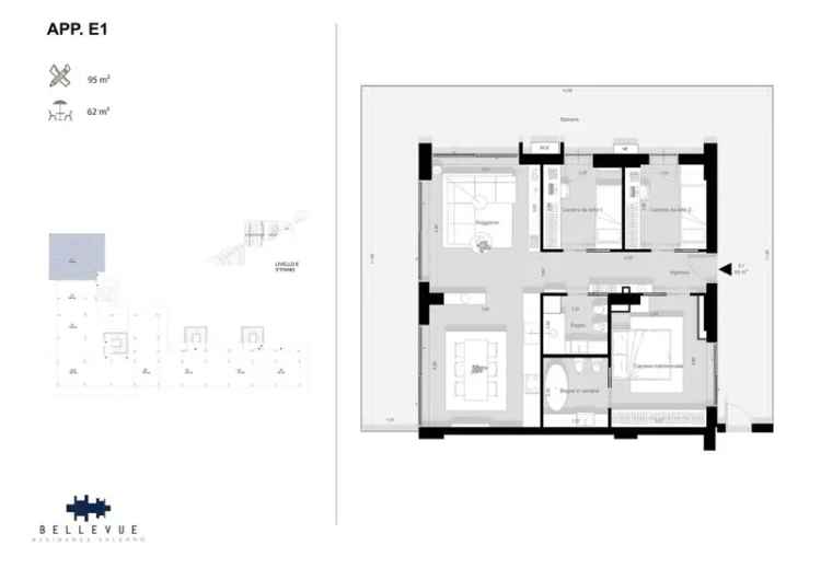 Quadrilocale viale delle Ginestre 20, Torrione Alto - Sala Abbagnano, Salerno