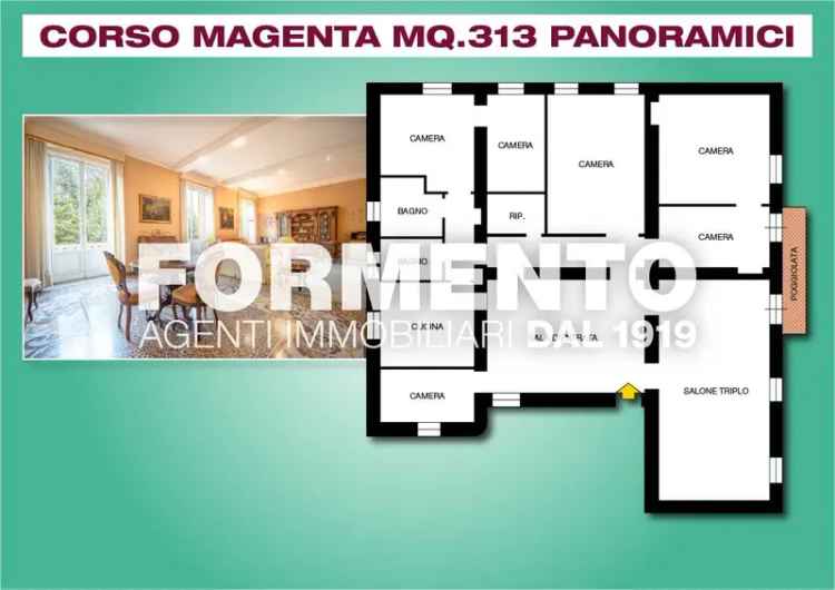 Appartamento corso Magenta, Castelletto, Genova