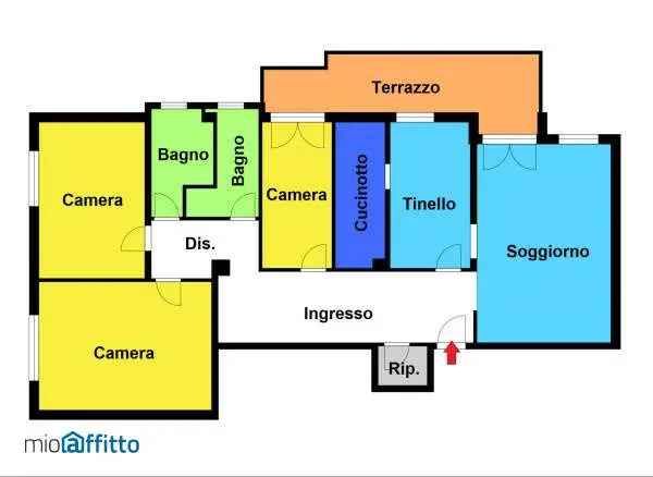 Appartamento In Affitto in Crevalcore, Emilia-Romagna