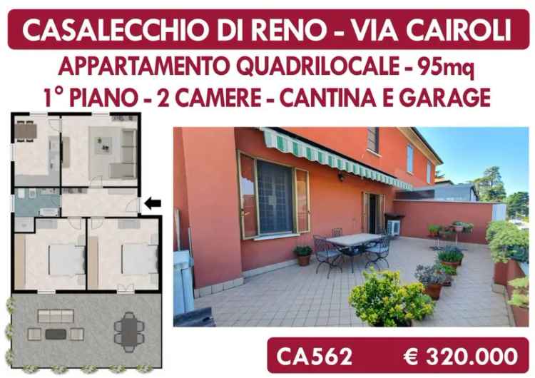 Quadrilocale via Cairoli, San Biagio, Faianello, Casalecchio di Reno