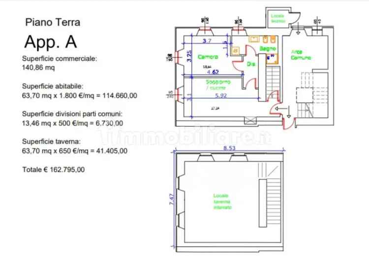 Quadrilocale via Glisente, Castelletto Sopra Ticino