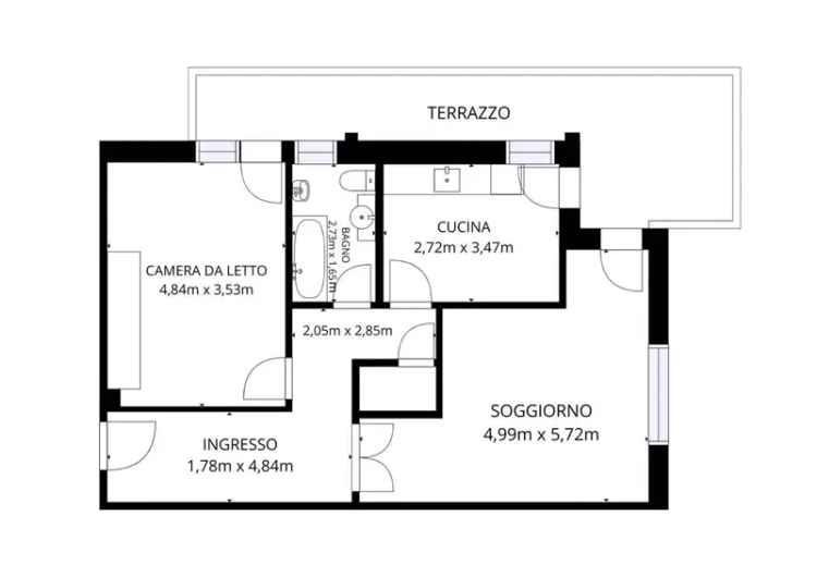 Appartamento via Nino Bixio 10, Golf - Castellino, Rapallo