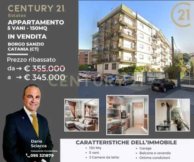 Appartamento in Viale Vittorio Veneto, Catania, 5 locali, 2 bagni