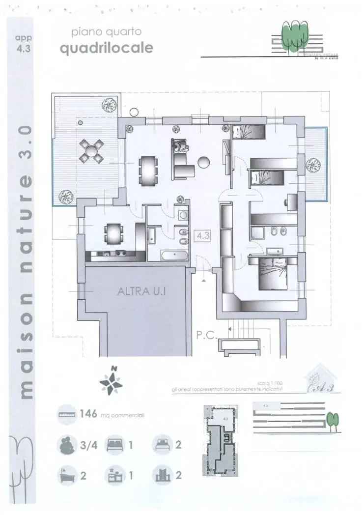 Quadrilocale viale Sicilia, San Giovannino - Pompieri, Pavia