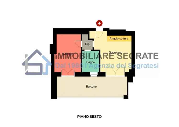 Bilocale Segrate Centro 55 mq - Classe A2 - Terrazzo e Cantina