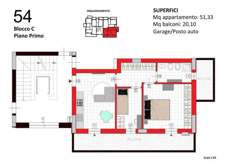 Trilocale via Lago Maggiore 72, Villa Ceccolini, Pesaro