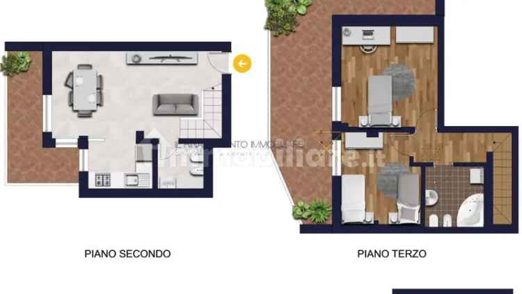 Trilocale Perugia Villa Pitignano Ottimo Stato  2 Bagni Garage