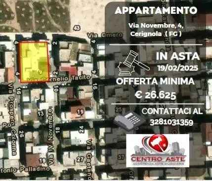 Appartamento all'asta via IV Novembre, 4, 71042 Cerignola Italia, Cerignola