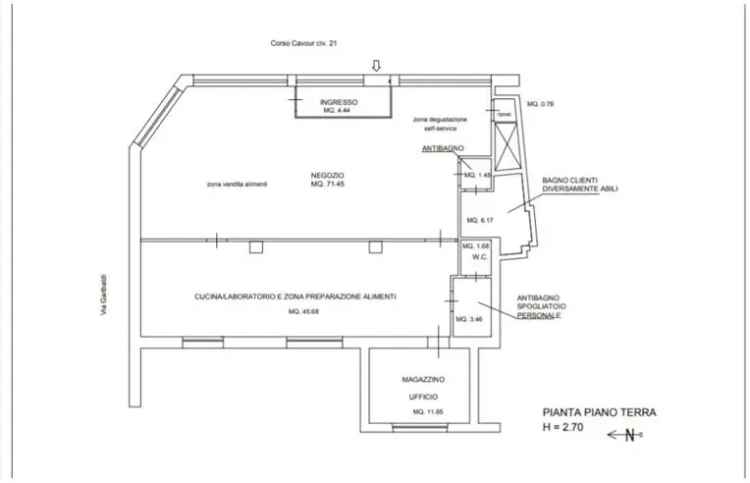 Negozio in vendita a Mede, Corso Cavour 19