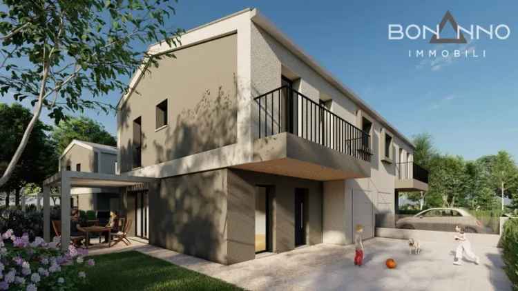 Villetta bifamiliare in Via Molino, Morgano, 4 locali, 2 bagni, 180 m²