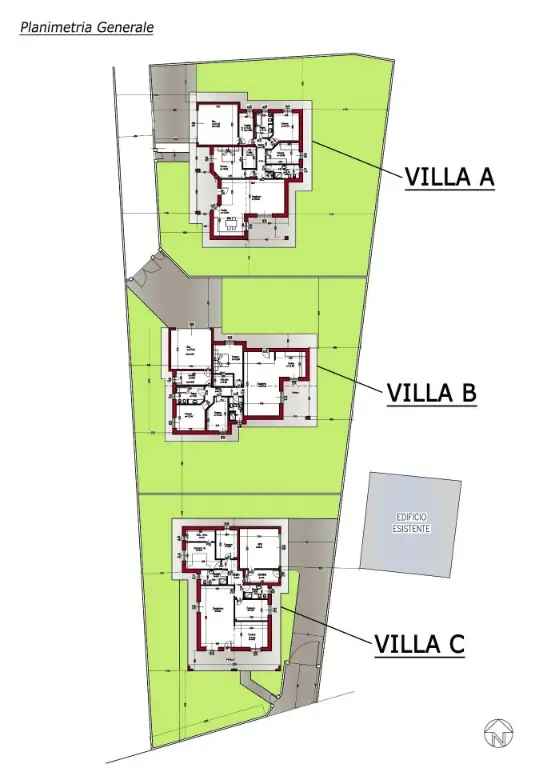 Villa singola in Via alzate, Oleggio, 4 locali, 2 bagni, con box