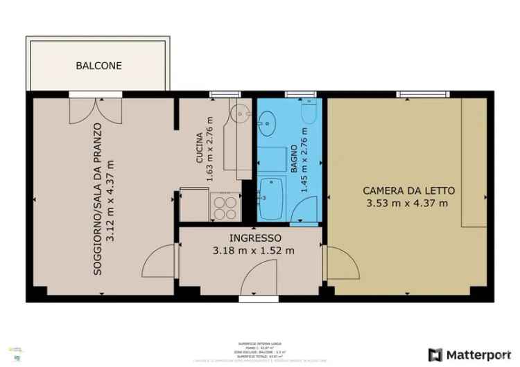 Vendita trilocale di 45 m² a Genova (16131) - 123569 - iad