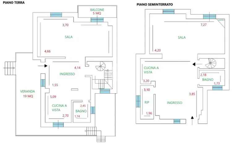 Porzione di bifamiliare in vendita