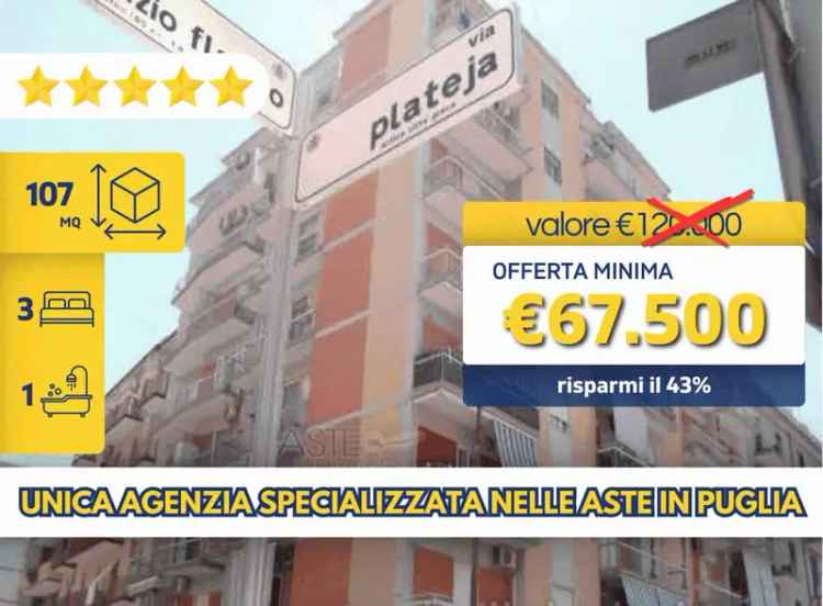 Appartamento all'asta via Quinto Orazio Flacco 23, Taranto