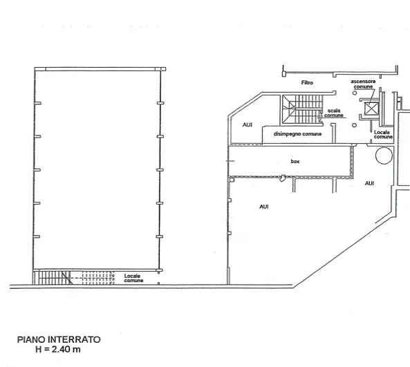 BOX AL PIANO INTERRATO